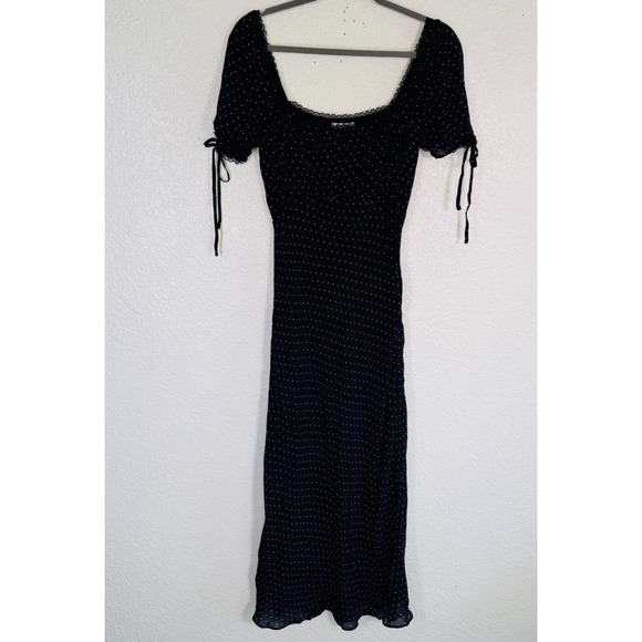 Rumored Dresses & Skirts - Rumored Thats Armore Dress Womens XS Polka Dot Midi Romantic Cottagecore Boho